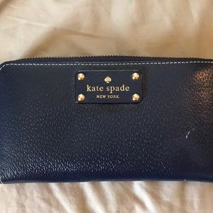 Kate spade navy blue wallet
